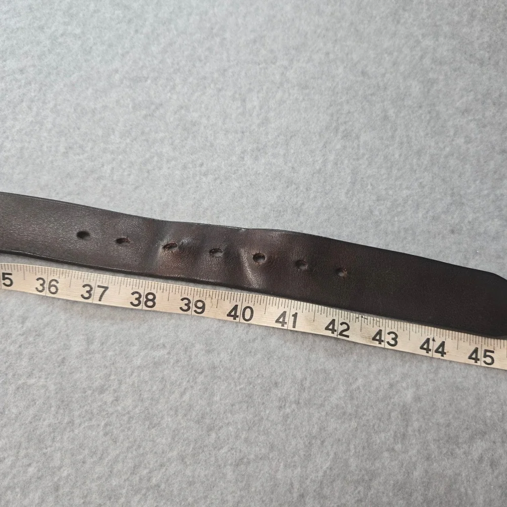 Harley-Davidson Mens Black Leather Studded Metal Logo Belt 99465-10VM Size 40
